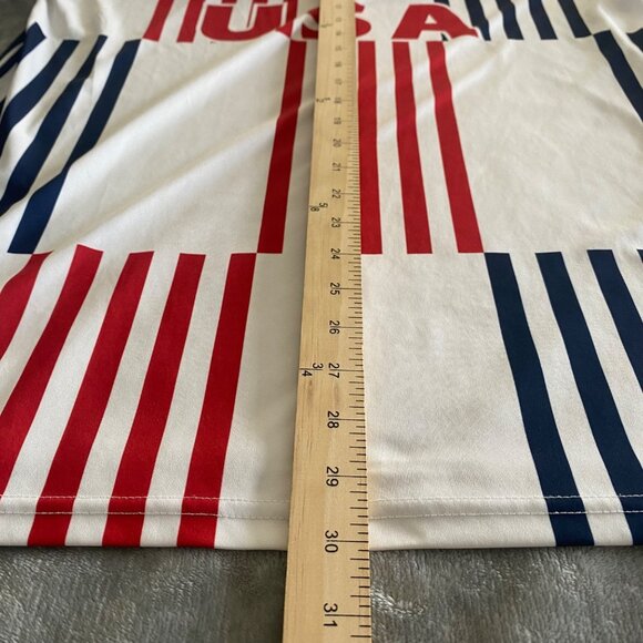 FIFA World Cup Qatar 2022 USA Soccer Jersey Large Red White Blue Official Licens - Picture 9 of 12